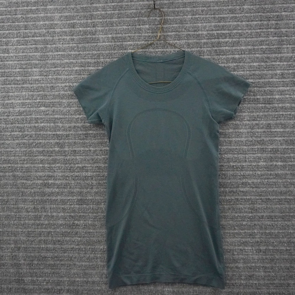Lululemon Swiftly Tech Short Sleeve Shirt Womens 4 Teal Green Athletic Top